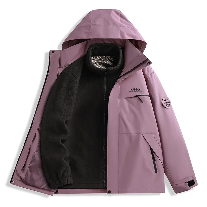 Детский худи с капюшоном и отстегивающейся подкладкой, модель Lotus Dusty Purple, Jeep, Purple