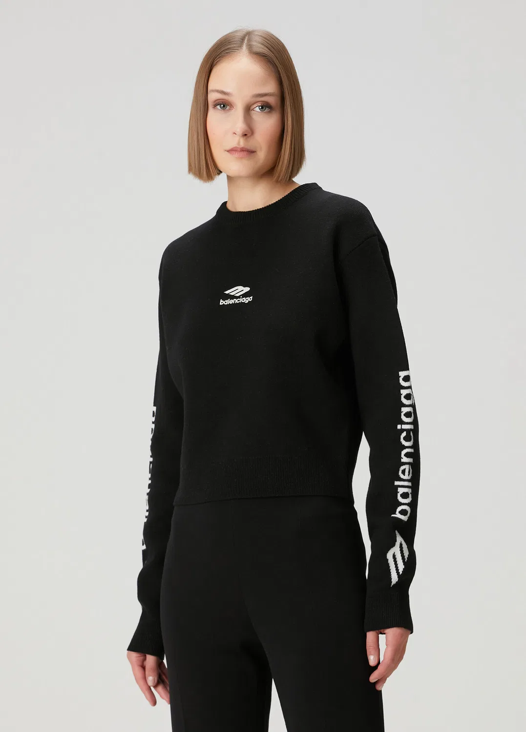 Трико Balenciaga, черно-белое