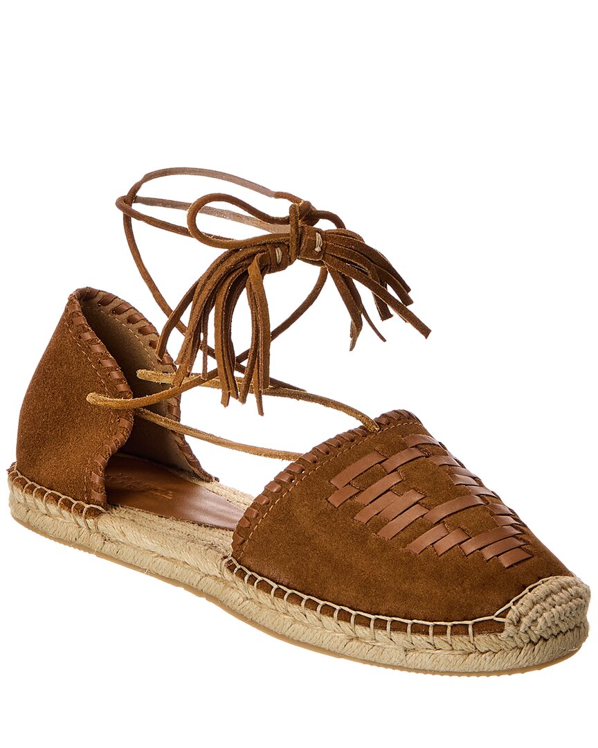 Isabel Marant Celsi Замшевые и кожаные эспадрильи, коричневый