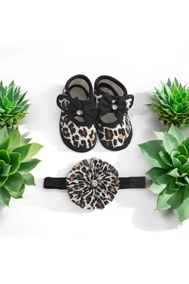 Детские пинетки для новорожденных с принтом Özkardeşler Baby, Black