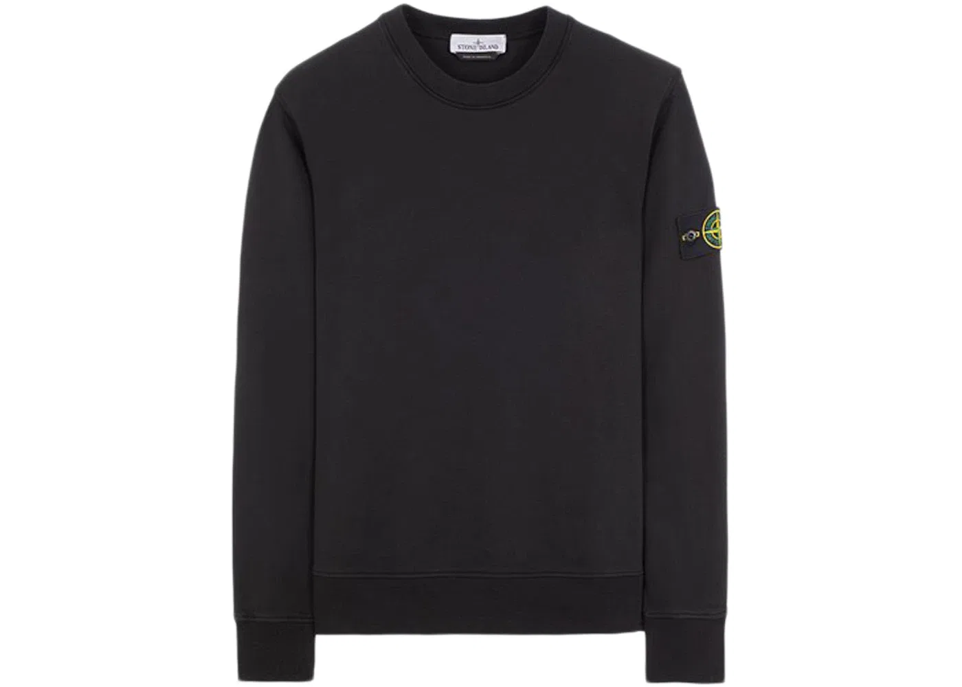 Мужской свитшот с круглым вырезом Stone Island, Black