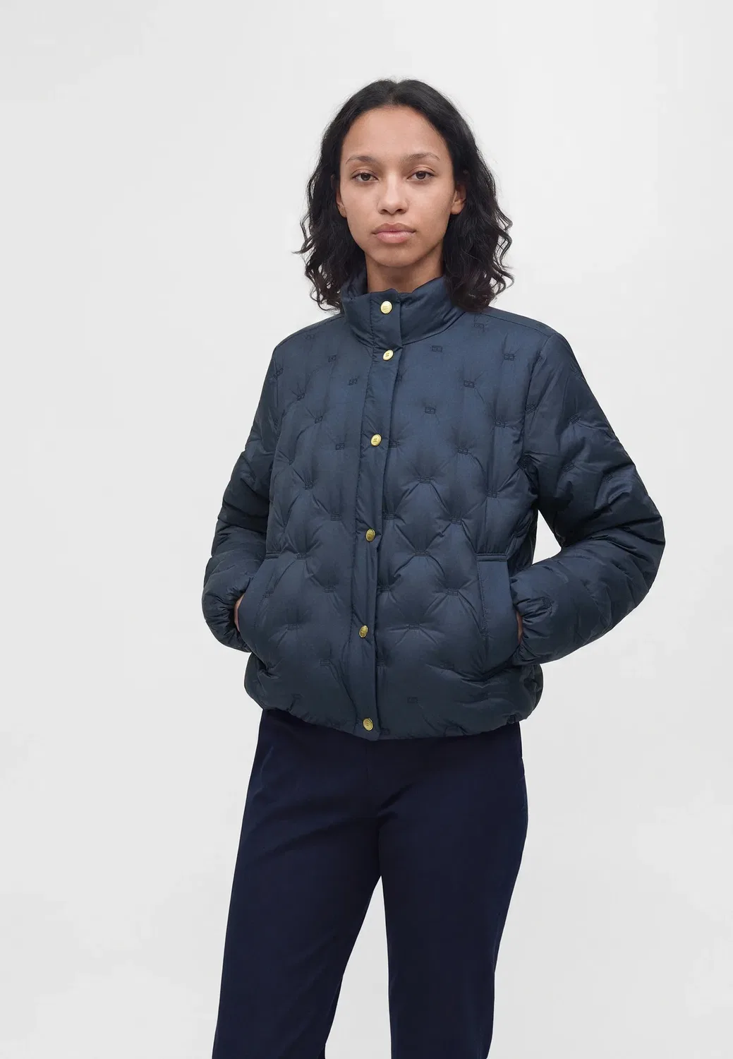 Стеганая куртка с флагом - пуховая куртка Tommy Hilfiger, Dark Blue — фото 4