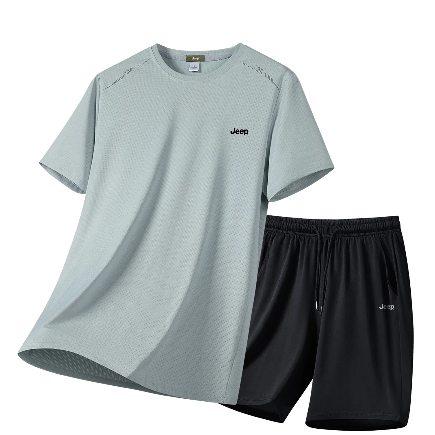 Детский комплект спортивной одежды Jeep Casual Sportswear Unisex Crew Neck Thin, Gray