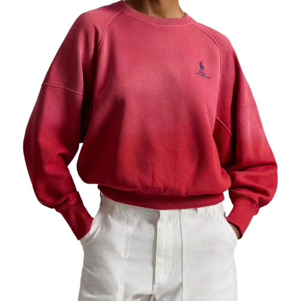 Женский свитшот с круглым вырезом Polo Ralph Lauren, Light Red