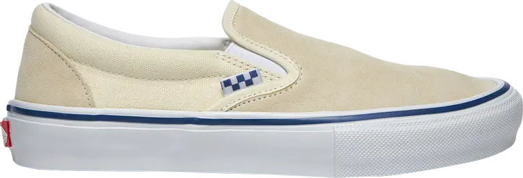 

Кеды Vans Skate Slip-On Checkerboard - Off White, белый