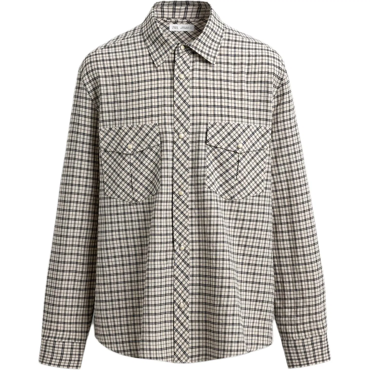 Мужская рубашка Nude Moderate ZARA, Nude