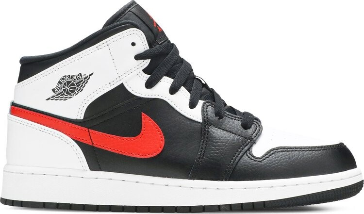 

Кроссовки Air Jordan 1 Mid GS Chile Red, черный, Черный;серый, Кроссовки Air Jordan 1 Mid GS Chile Red, черный