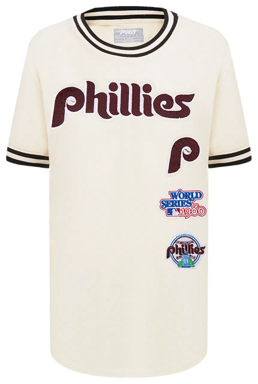 Футболка для мальчиков Retro Classic Striped Pro Standard Philadelphia Phillies, цвет Eggshell/Black