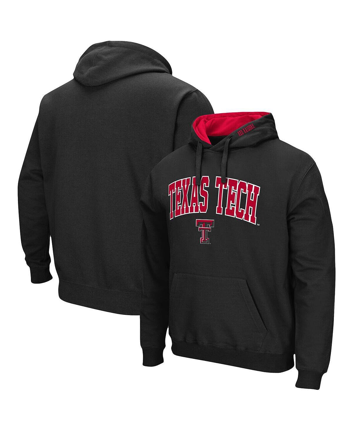 

Мужская черная толстовка с капюшоном texas tech red raiders arch logo 3.0 pullover Colosseum, черный