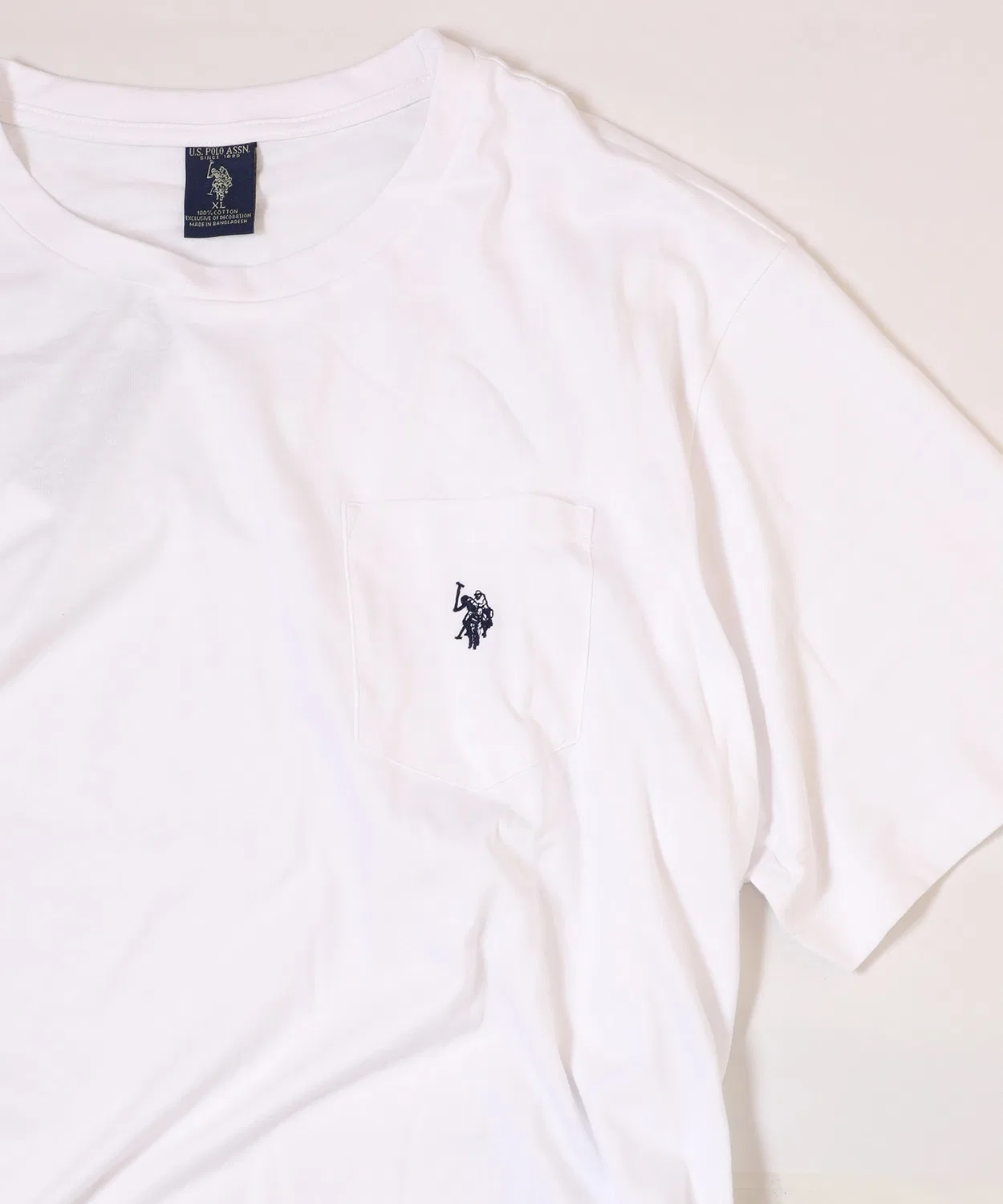 Мужская футболка с длинным рукавомU.S. POLO ASSN. 3902, White
