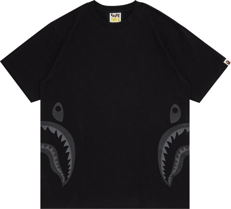 

Футболка GOAT Exclusive BAPE Side Shark Tee In Black, черный