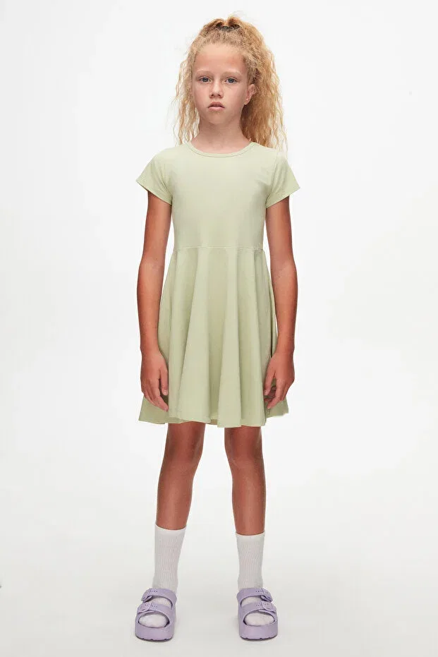 Детское платье для девочек хлопковое Lovetti, On Cagla Green
