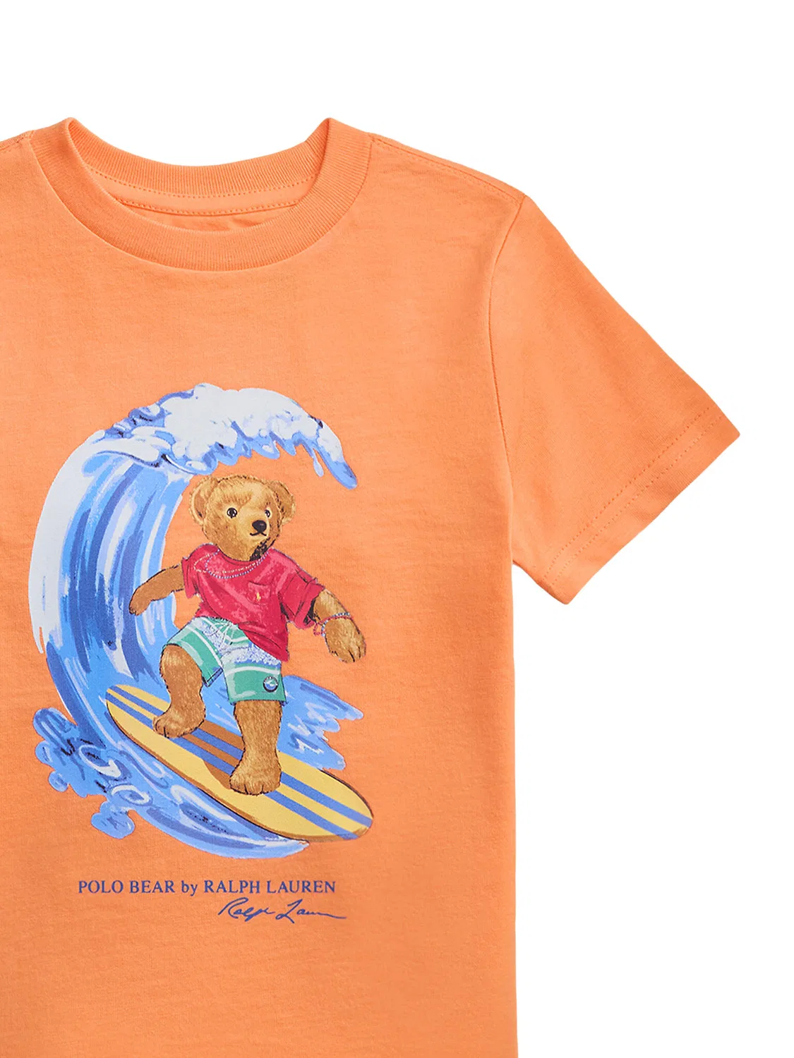 Футболка стандартного кроя для мальчика Polo Ralph Lauren, оранжевый — фото 3