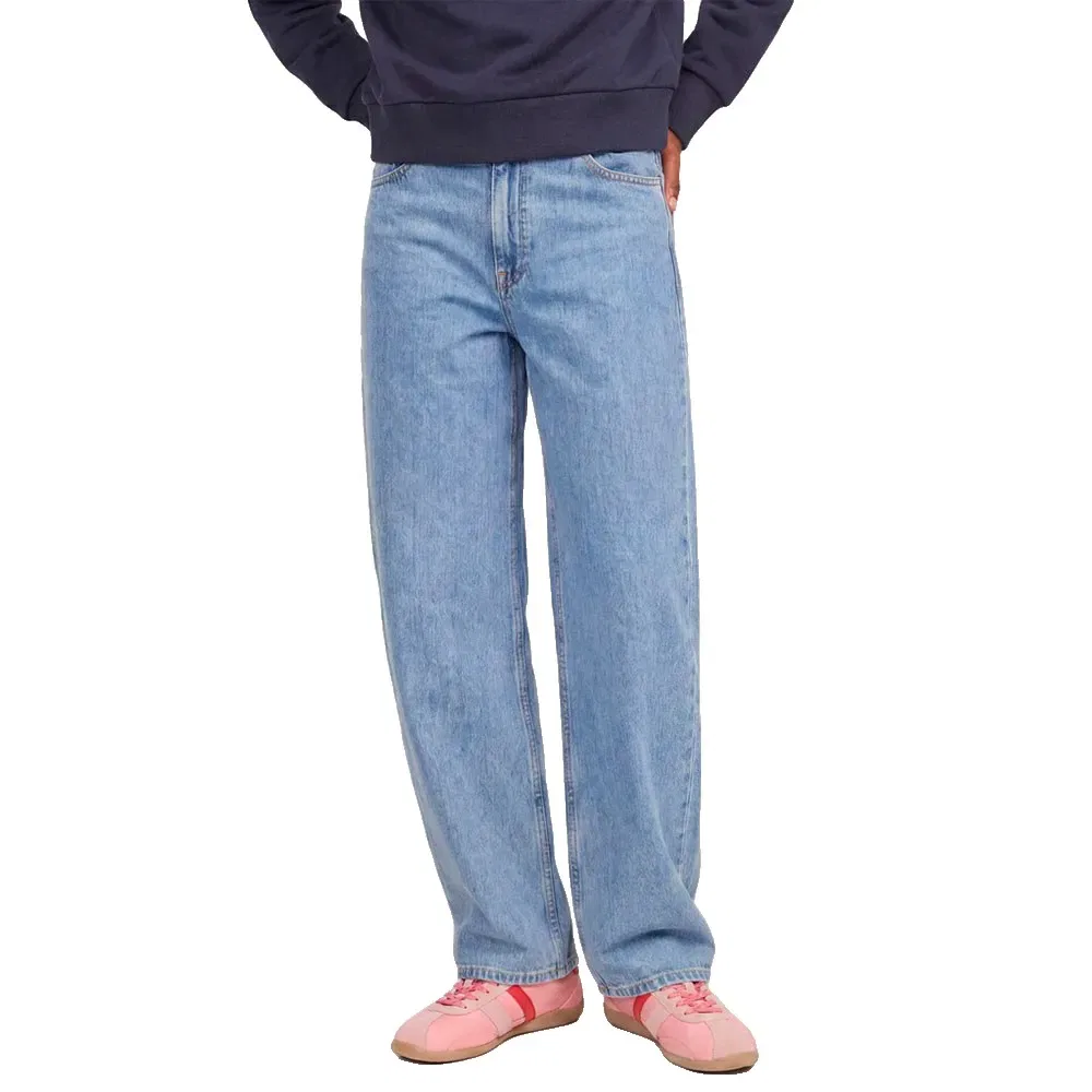 Детские джинсы для девочек крой баррель Fuji R200 Jack & jones, Blue