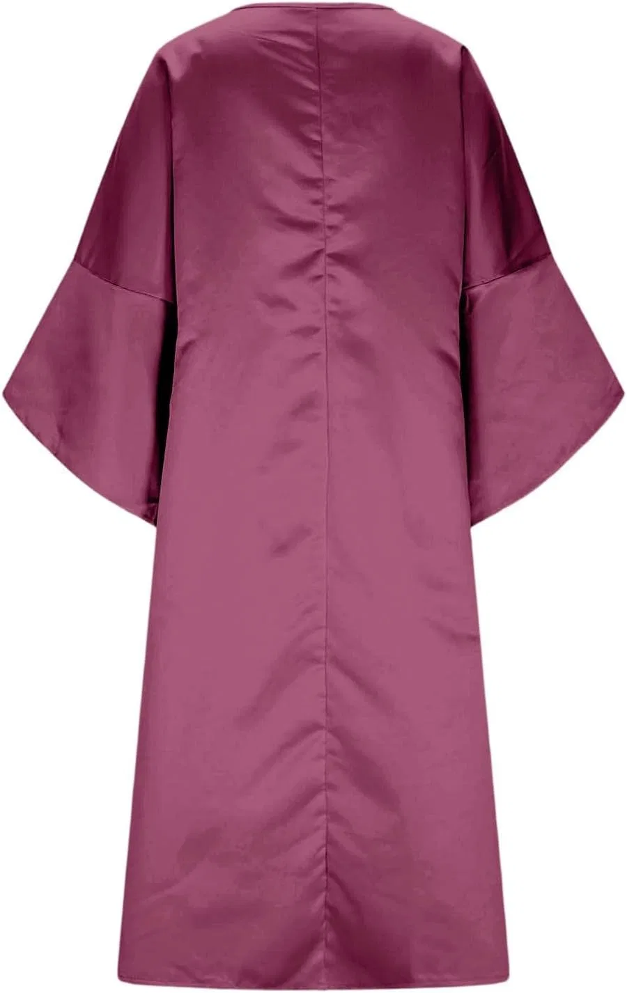 Женское сатиновое платье миди с цветочной вышивкой бисером, Wine — фото 4