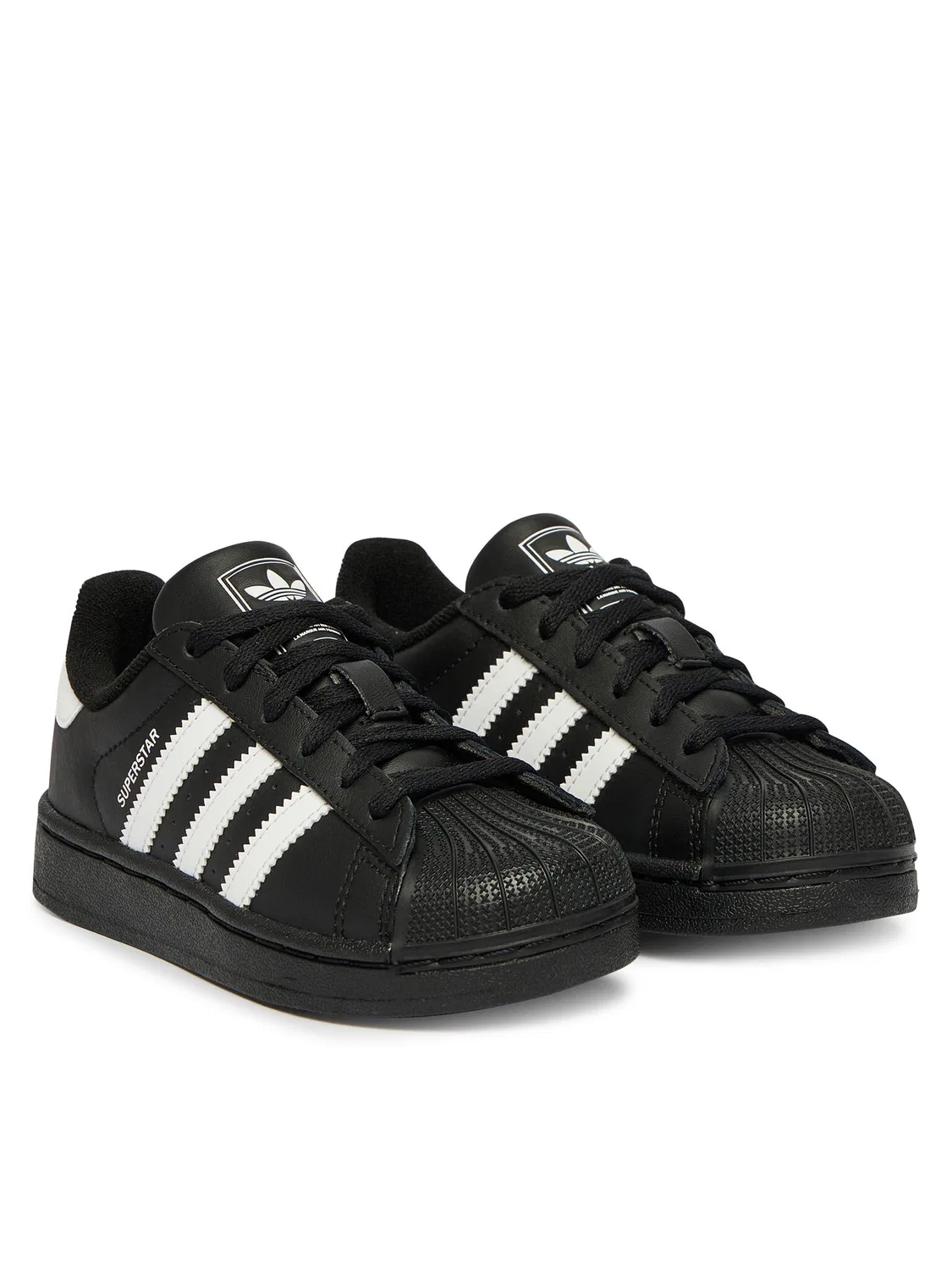 Кроссовки для мальчика Superstar Adidas, черный — фото 2