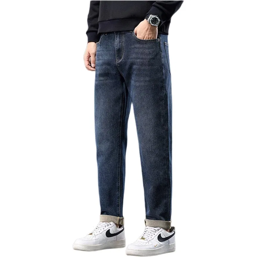 Детские джинсы с вышивкой Tonlion, Dark Blue