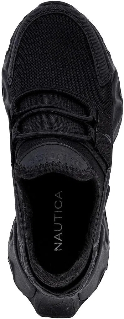 Детские кроссовки на шнуровке Manalapin Nautica, Black Mono-Mikyle — фото 4