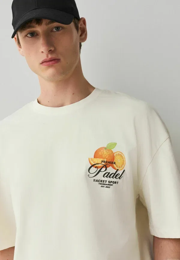Футболка хлопковая Sports Graphic Licence T-shirt Next, White Padel, белый — фото 4