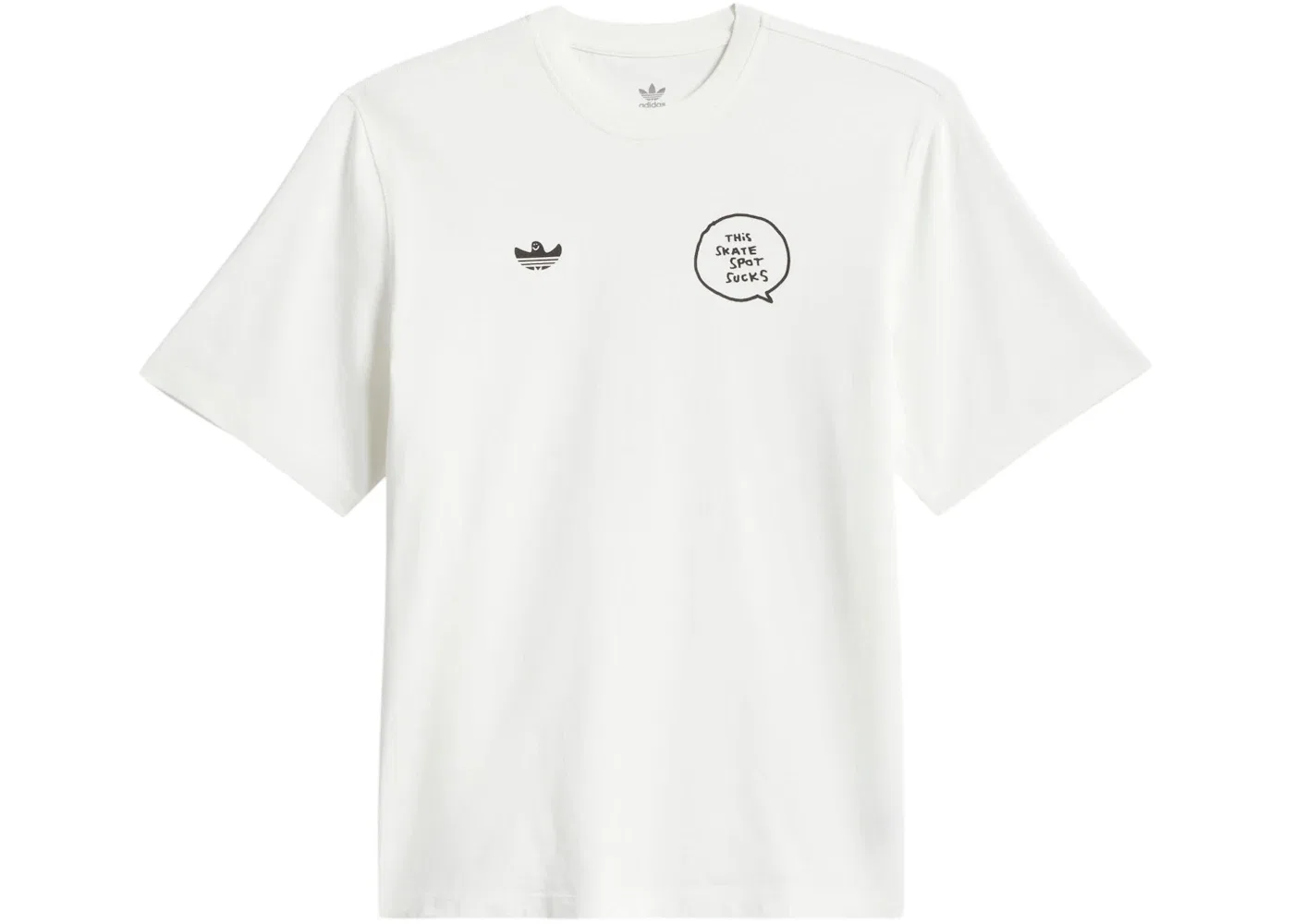 Футболка унисекс с принтом Mark Gonzales Spot Tee Adidas, Core White