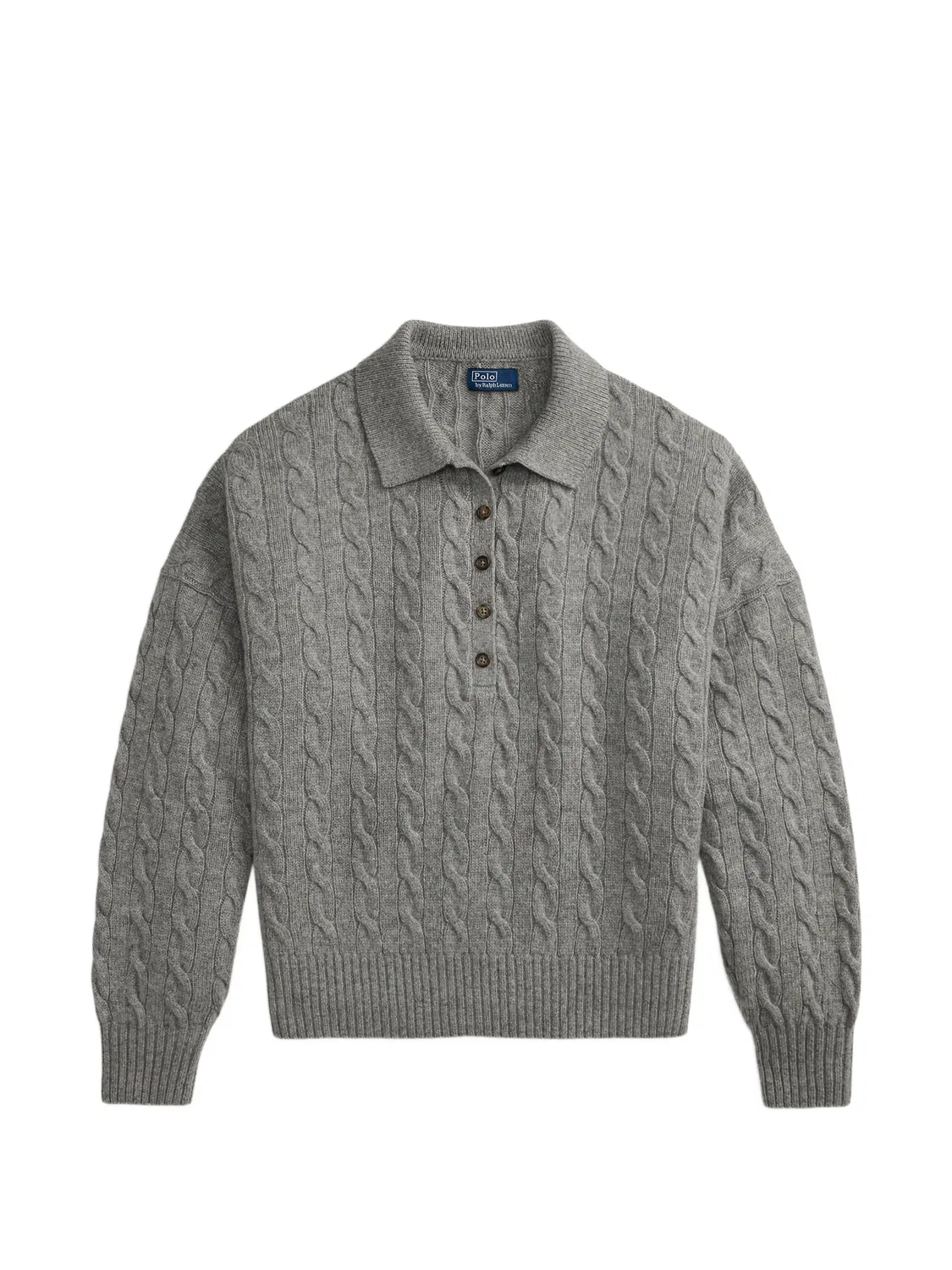 Polo Ralph Lauren Вязаный свитер-поло серый