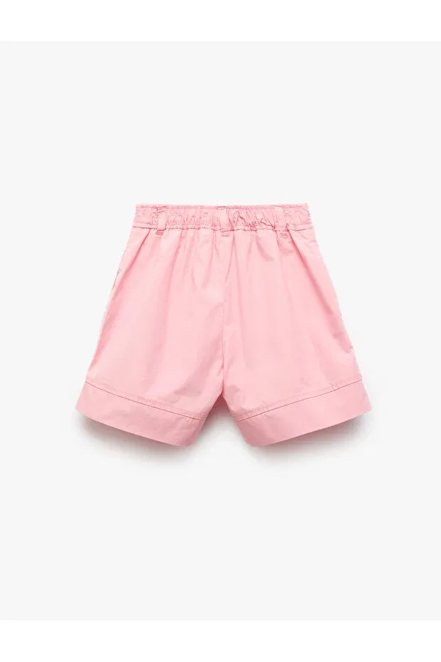 Детские шорты для девочек хлопковые Regular Fit Koton, Rose — фото 2