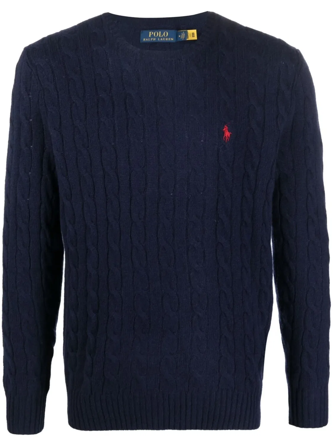 Polo Ralph Lauren Вязаный свитер косами, синий