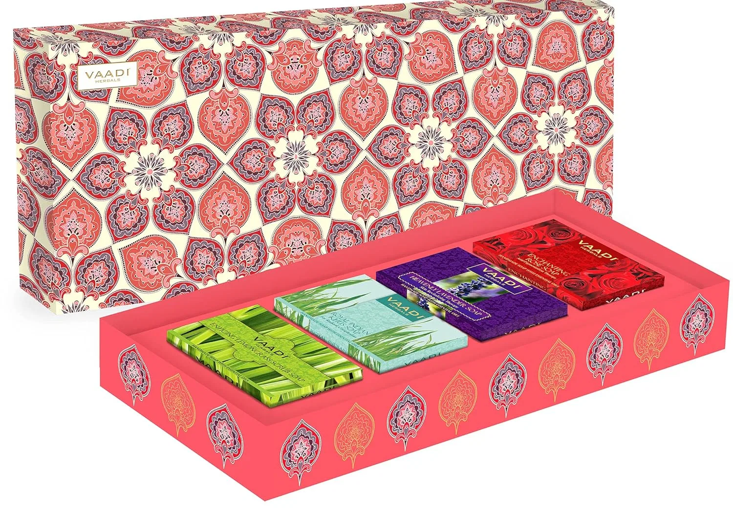 Мыло ручной работы Vaadi Herbals Exotic Fragrance Collection, 4 шт, 290 г