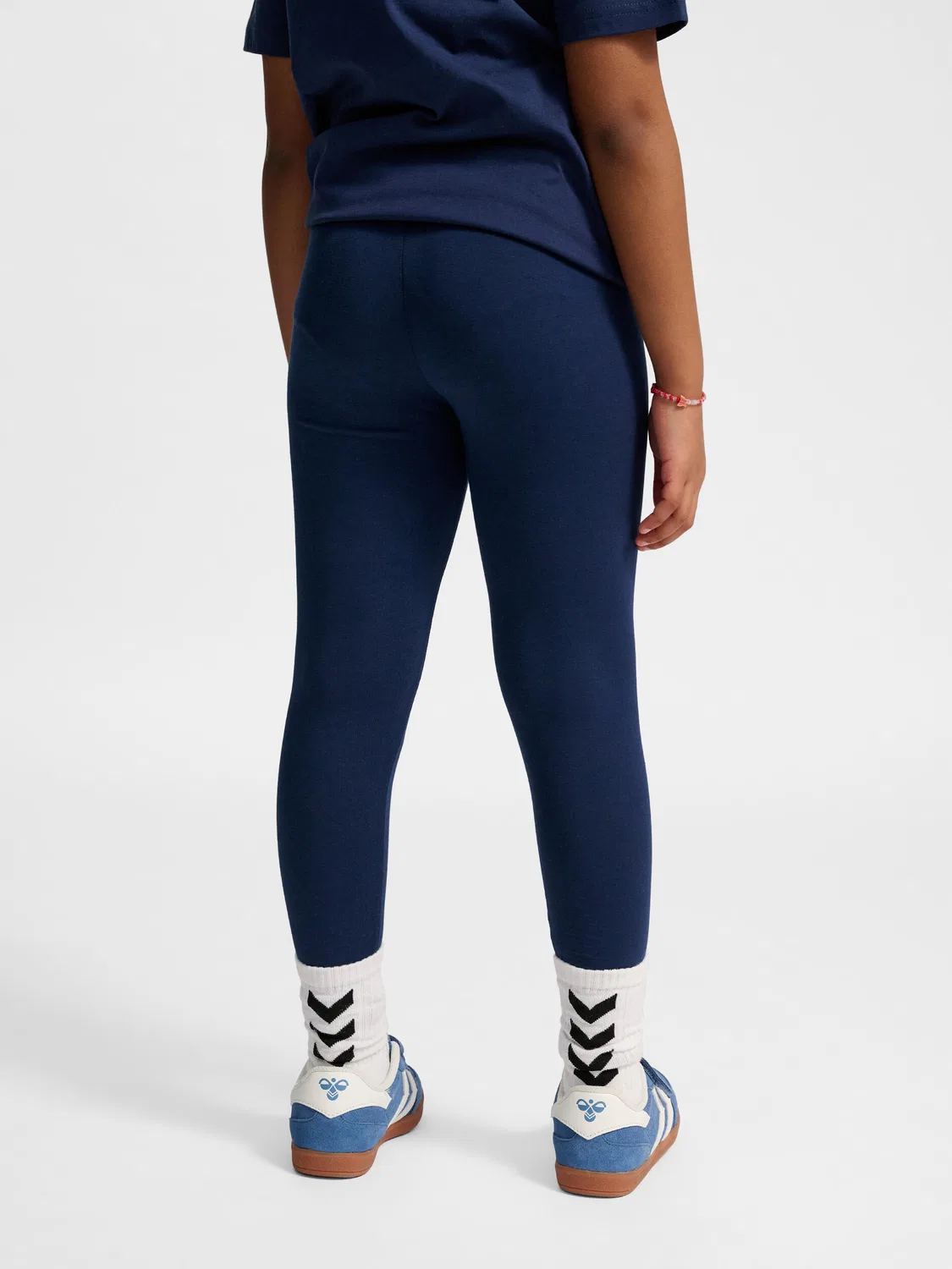 Детские леггинсы с регулируемой талией Hmljr Base Multisport Hummel, Blau Navyblau Gletscherblau — фото 2