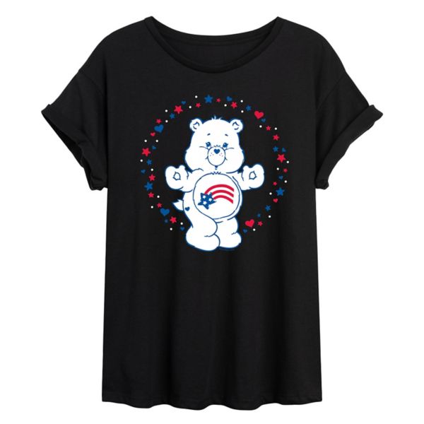 

Футболка Juniors Care Bears America Stars Hearts Oversize Licensed Character, черный