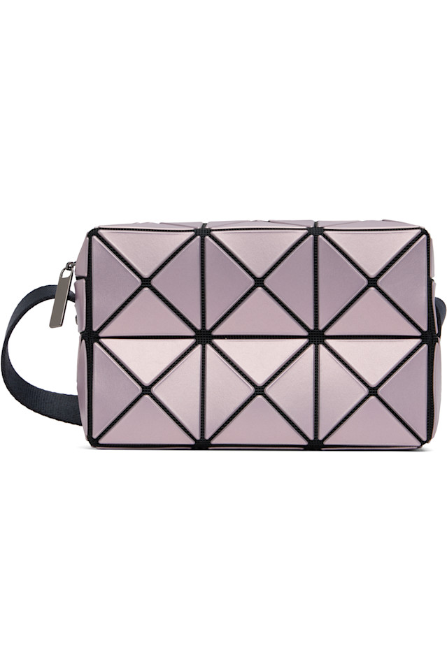 

Bao Bao Issey Miyake Розовая кубовидная металлическая сумка