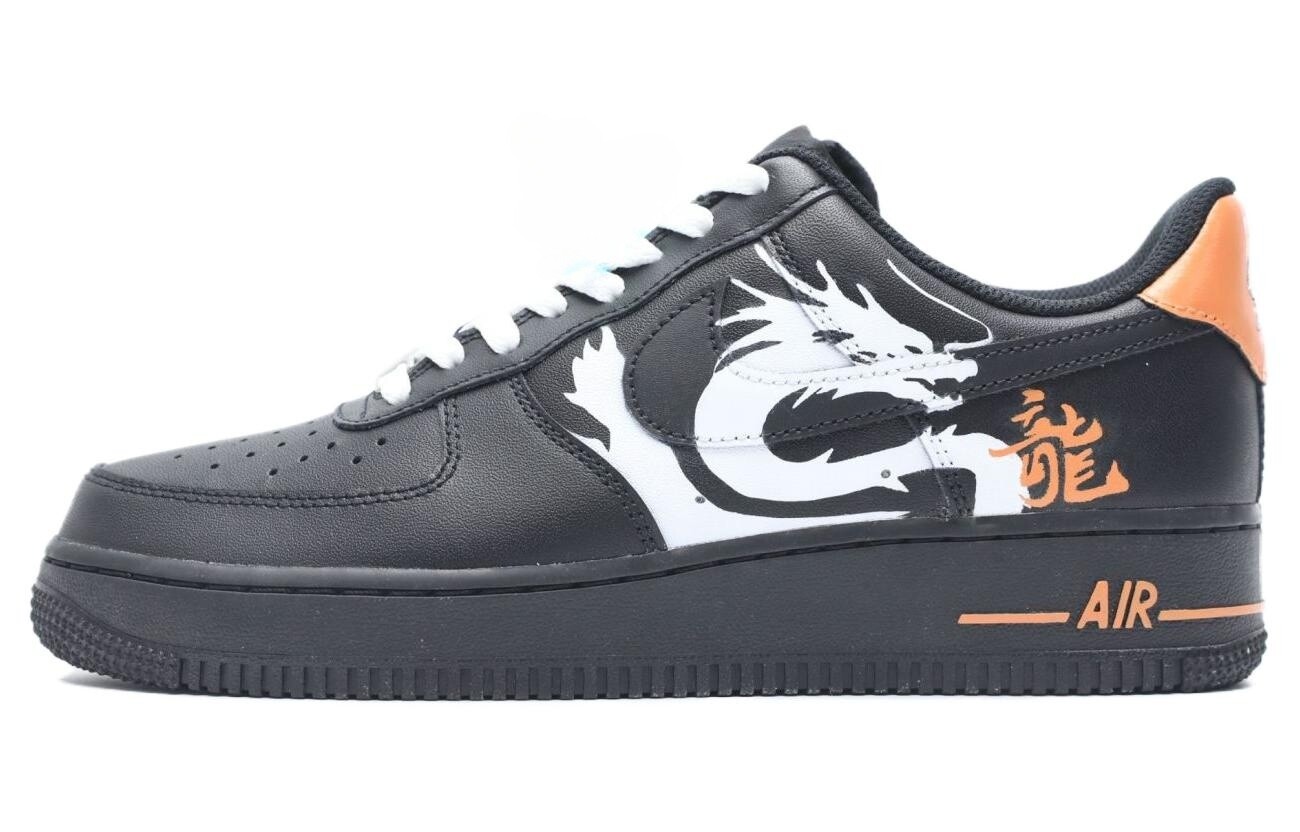 

Кроссовки Nike Air Force 1 Skateboarding Shoes Men Low-top White, черный