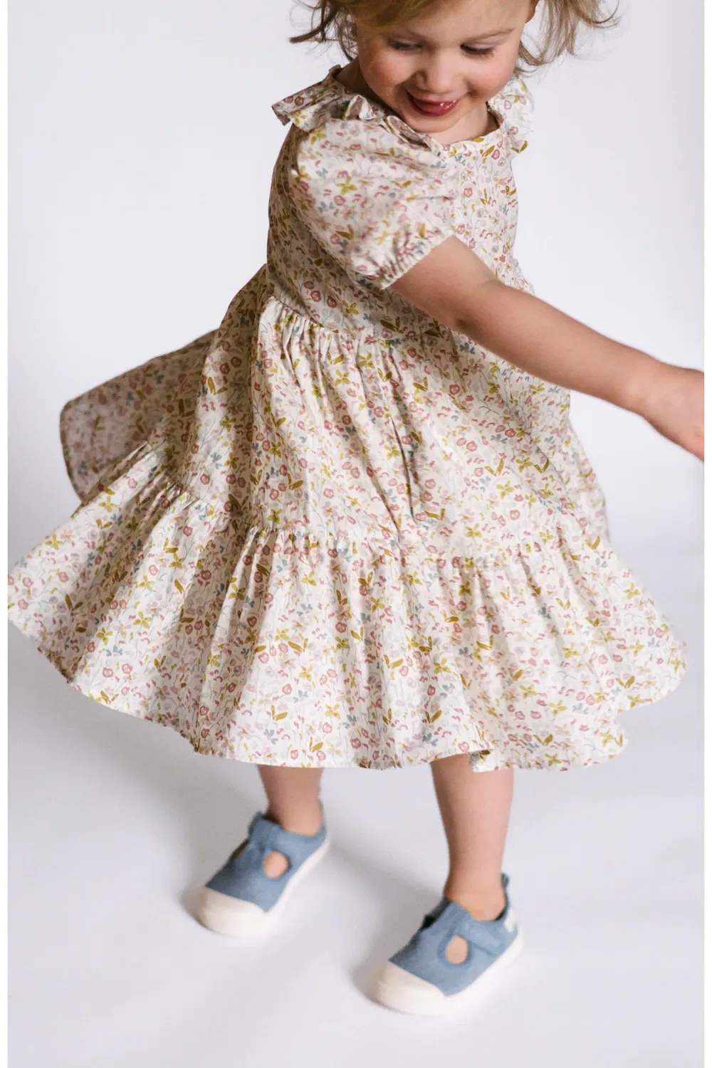 Кроссовки детские с ремешком Twirl Pehr, Chambray — фото 2