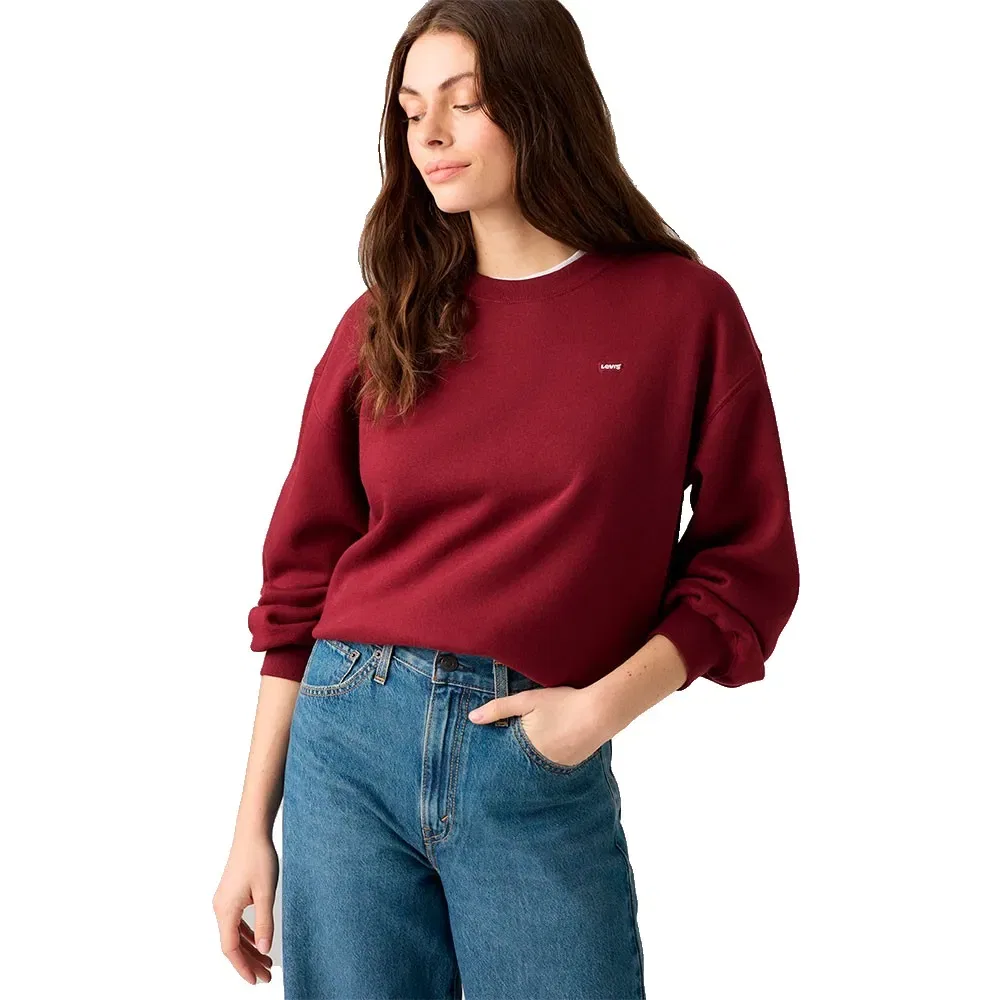 Женский хлопковый свитшот Everyday Levi's, Red — фото 4