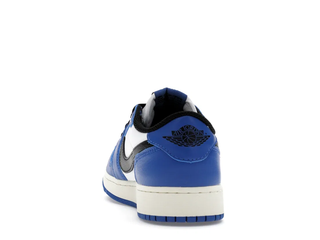 Детские кроссовки Lifestyle с принтом Jordan 1 Retro Low OG Game Royal GS Jordan, White/Black/Game Royal — фото 4