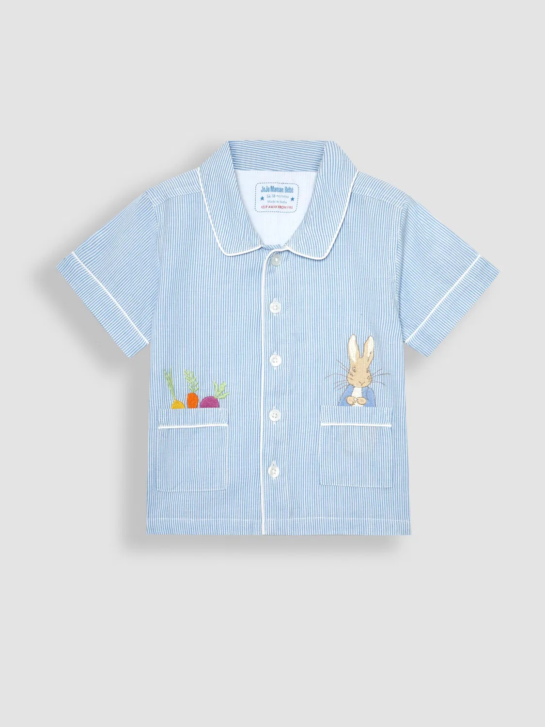 Пижама классическая Peter Rabbit Jojo Maman Bébé, голубой — фото 2