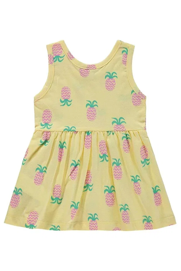 Детское платье для девочек без рукавов с принтом Ananas Empirme Civil Baby, Soft Yellow — фото 2