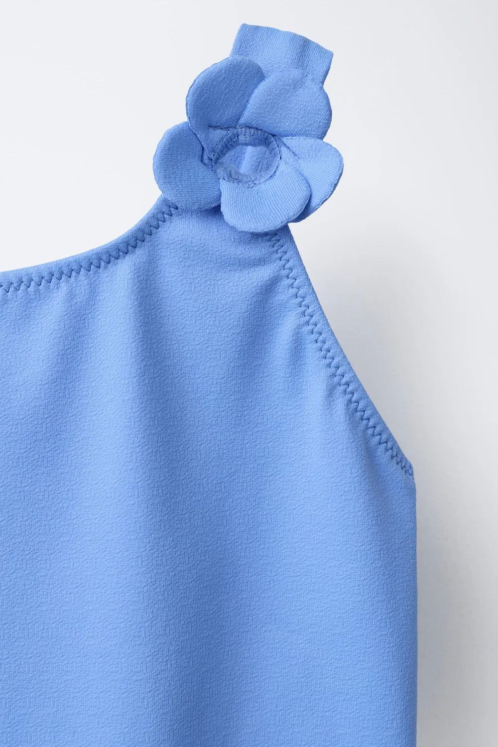 Для детей 6-14 лет / Купальник с объемным цветочным рисунком ZARA, Mid-Blue — фото 3
