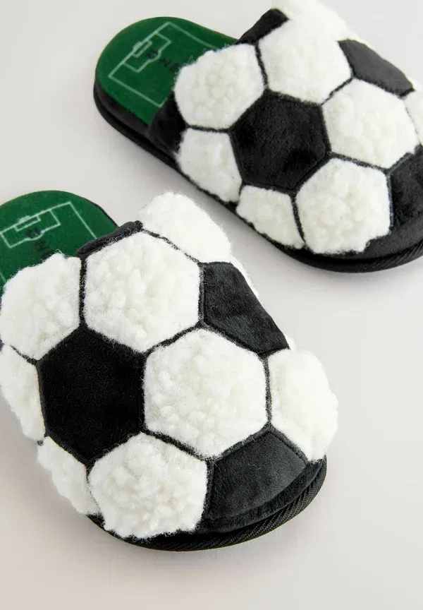 Тапочки с теплой подкладкой Novelty Slippers Next Football, черный — фото 3