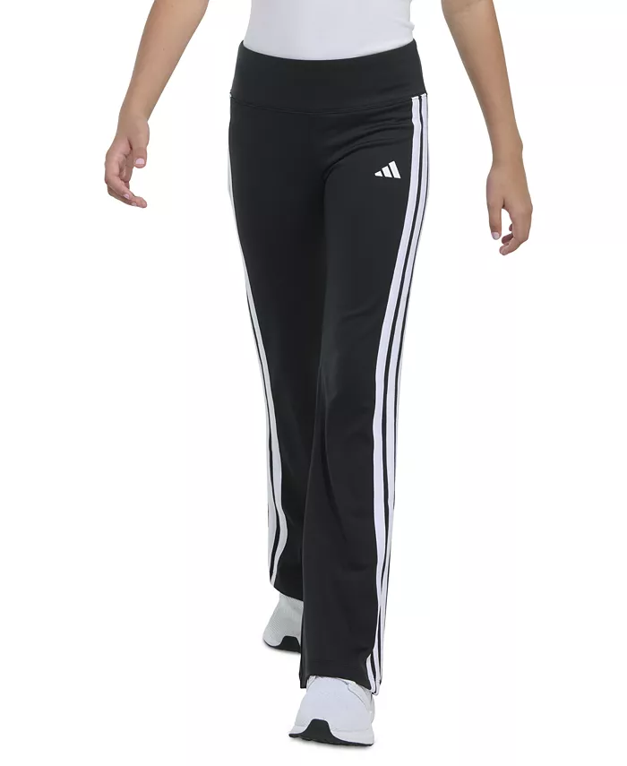 

Брюки с расклешенными штанинами Big Girls 3-Stripes adidas, черный
