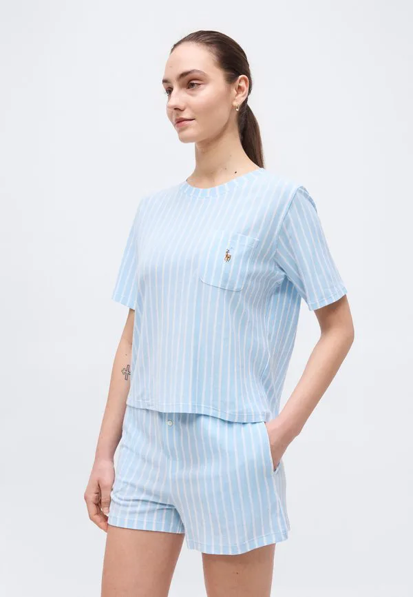 Рубашка с коротким рукавом, короткая пижама Polo Ralph Lauren, Baltic Sea — фото 4