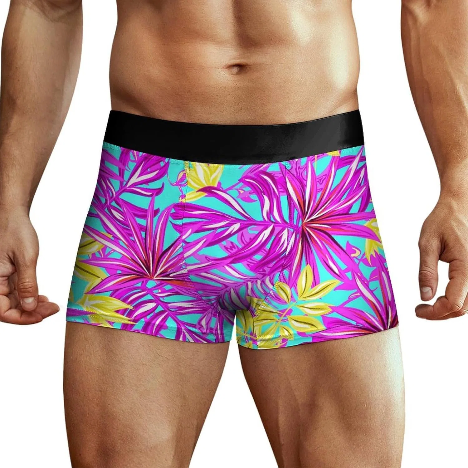 Боксеры с цветочным принтом, Pink Floral