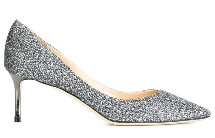 ROMY Slim Heel Высокие каблуки 6 см Женские Серые Jimmy Choo — фото 3