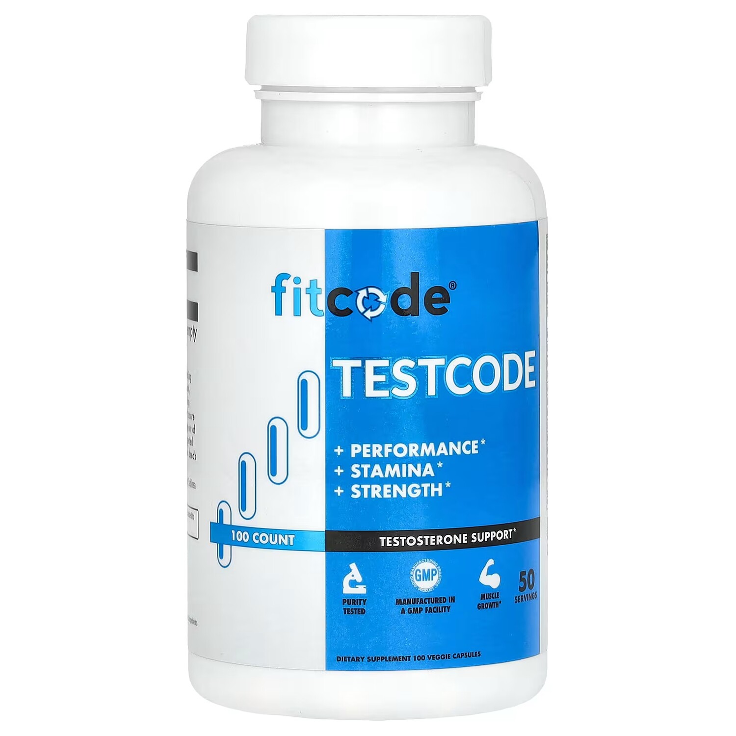 

Добавка Fitcode Testcode, 100 растительных капсул