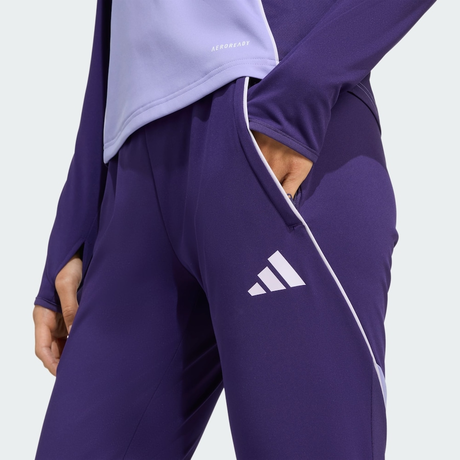 Узкие спортивные брюки ADIDAS PERFORMANCE Tiro 25 Competition, Blackberry/Light Purple — фото 4