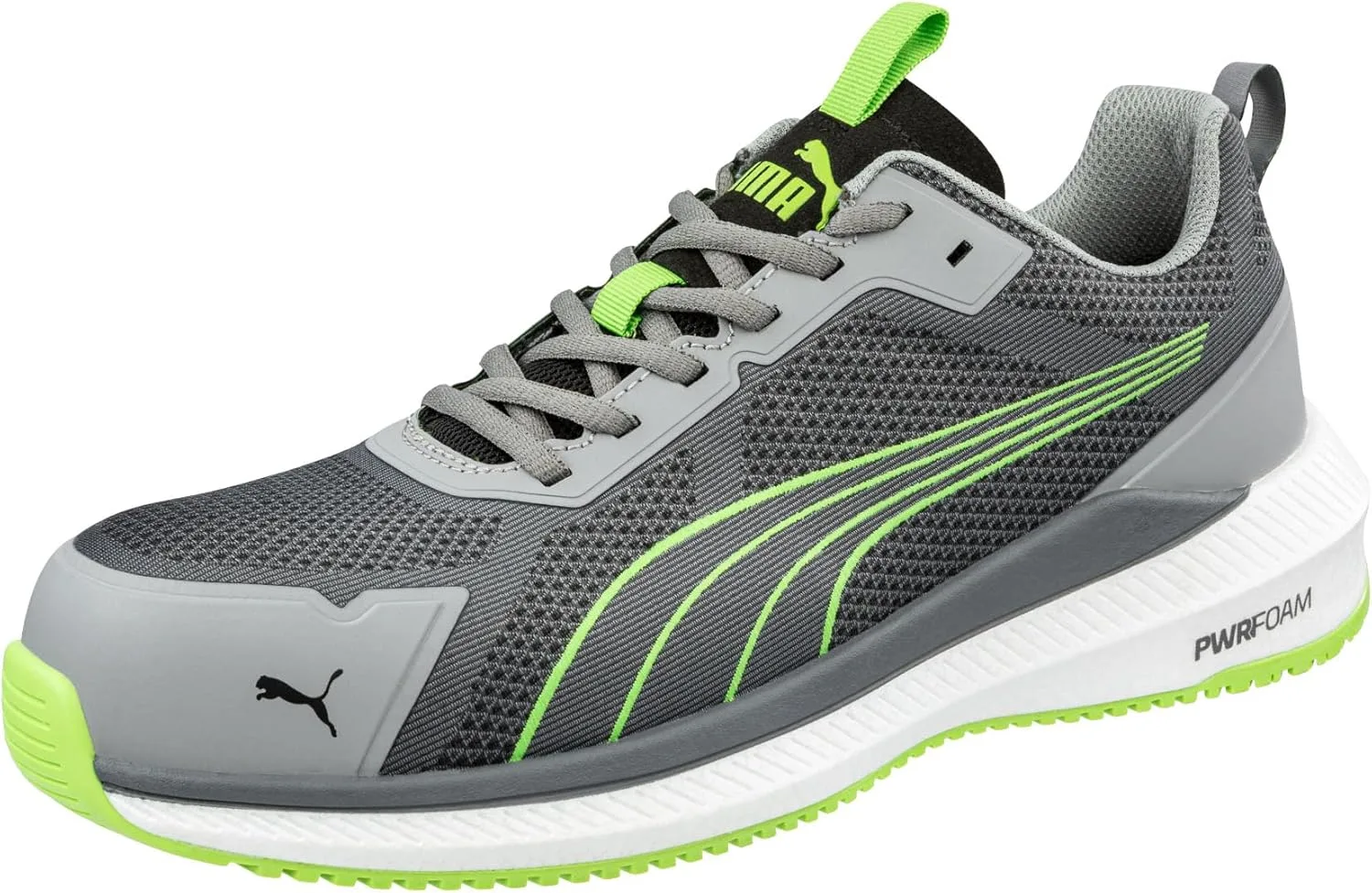 Защитные кроссовки PUMA Slide Low S1PS ESD для мужчин, с защитным носком, нескользящие, легкие, зеленый