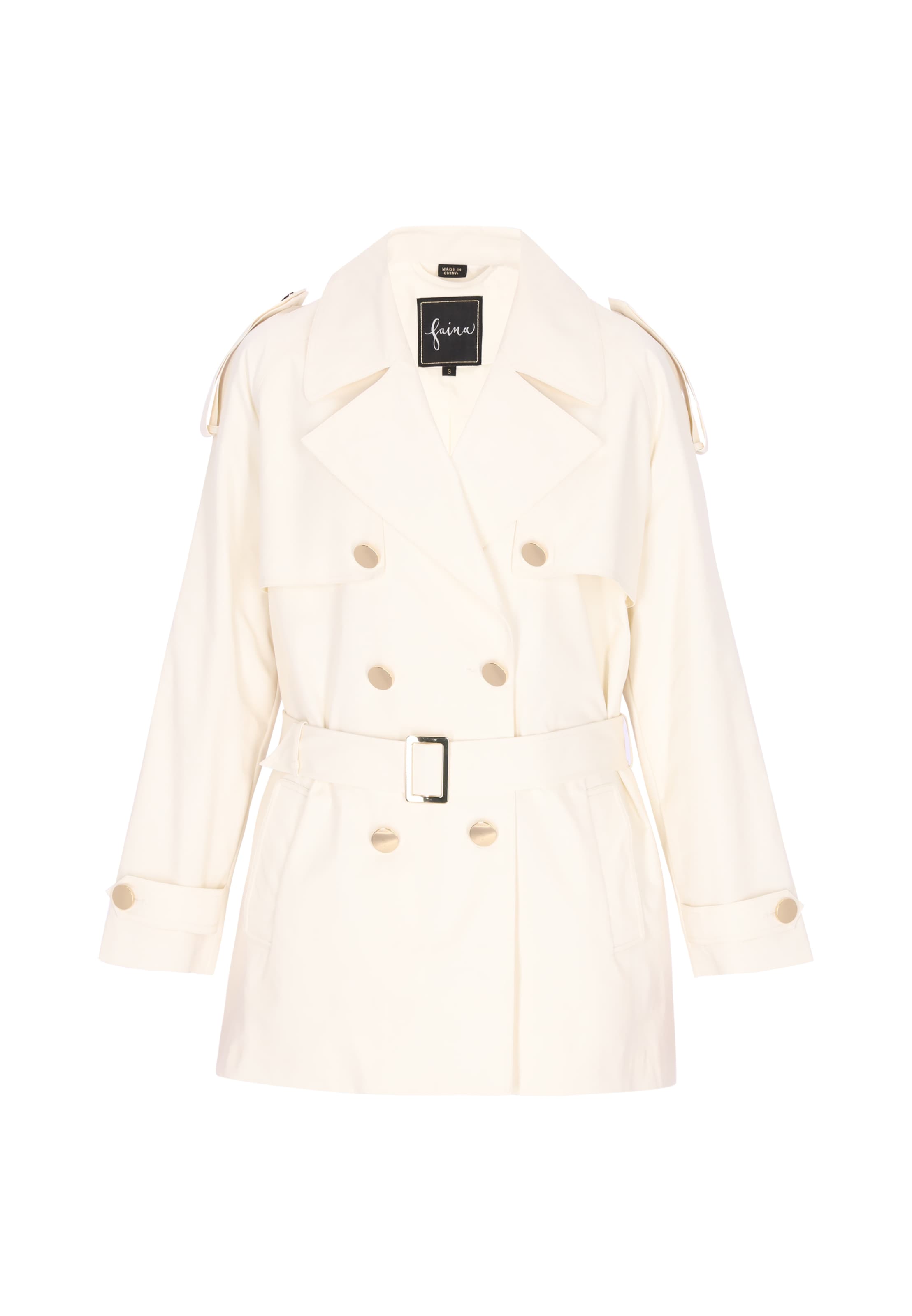 

Faina Демисезонное пальто 'Festive' в цвете Off White