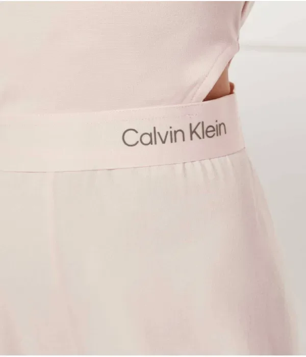 Топ slim fit Calvin Klein Jeans, пудрово-розовый — фото 4
