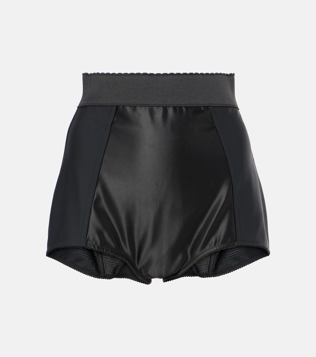 

Шорты с высокой посадкой и вставками Dolce&Gabbana, Nero