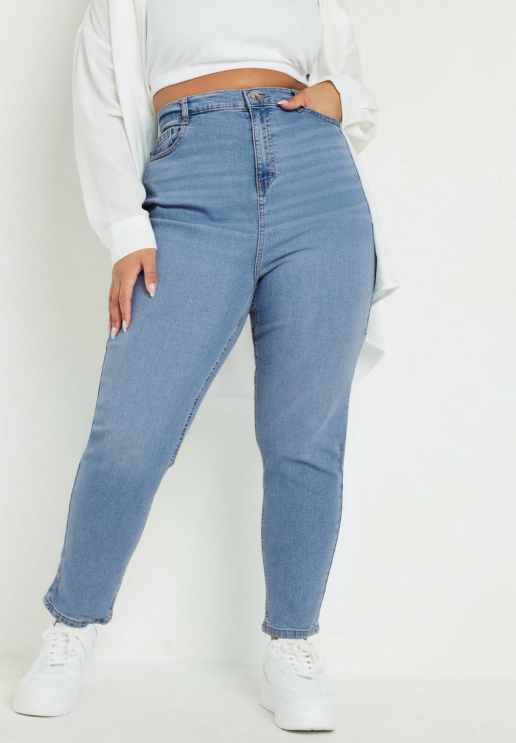 

Джинсы облегающего кроя Yours Clothing, светло-голубой